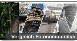 Vergleich Fotocommunitys - 500px - Flickr	- Fotocommunity	- Instagram - Stern view